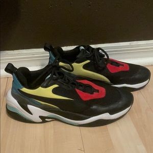 Puma Thunder Spectra Black Red Yellow Size 11.5